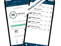 Smart Driver Screenshot Score der Fahrten